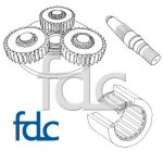 Quality Nabtesco Shaft to Part Number 650G1015-00 supplied by FDCParts.com