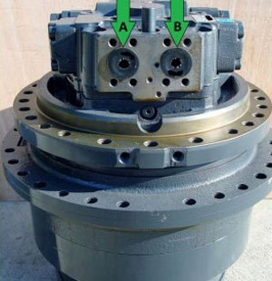 36T Excavator Plug in 2 speed travel motor and gearbox